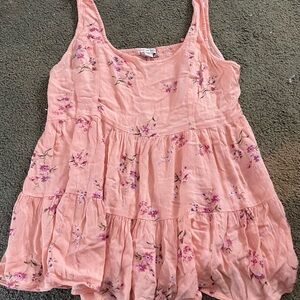 American Eagle Outfitters Pink Floral Blouse